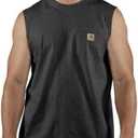 Carhartt Men's Big Workwear Pocket Sleeveless T-Shirt (XX-Large, Black)