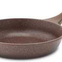 SENSARTE Nonstick Frying Pan Skillet, Non Stick Omelette Pan, Healthy Stone Cookware Chef's Pan PFOA Free, Toffee Brown (8 Inch)