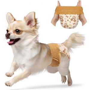 Dono Disposable Dog Diapers Female-40PCS, Pull it Up Doggie Diapers for Female Dogs with 360 Stretchy Waist, Doggy Diapers for Dog in Heat Period, Super Absorbent Leak-Proof Puppy Diapers, XS