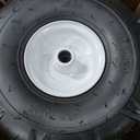 11x4.00-4" Tiller Tire and Wheel, 3/4" Axle Size, 3-1/8" Centered Hub, Compatible with Craftsman & Troy-Bilt Tiller Replacement, 2 Pack-11x4.00-4