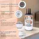 3 x Multi-Functional Electric Makeup Brush Cleaner - Automatic, Energy Saving Makeup Brush Cleaner: Convenient and efficient Makeup Brush Cleaning Solution (Pearl white)