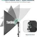 Torjim Softbox Photography Lighting Kit, 2Pcs 27" x 27" Professional Soft Box | 3000K-7500K 85W LED Bulbs with Remote, Photography Continuous Lighting Kit for Studio Lights, Portrait, Video Recording