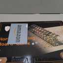 Horse Race Board Game Racing Game Thickened Solid Wood with 11 Luxurious Durable Classic Metal Horses with 4 Dice and 2 Boxes of Cards Horse Racing Game (Red Peach, Rectangle