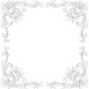 Corner Molding Ornament for Walls, French Style Decorative Accent with Floral Pattern, Rose Style Small, 4 Pieces