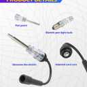 Spark Plug Tester,Car Accessories Spark Tester,Car Exterior Accessories Ignition Coil Tester Tool,Plug-in Sparks Testers Small Engine,Fit for Cars,Lawnmower,Internal External Engine (1pcs)