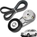 Serpentine Drive Belt Tensioner Kit Compatible with Chevy Cobalt Equinox Orlando HHR Classic Pontiac Saturn Ion Buick Saab GMC Terrain Replaces 5PK1030 24430296 38177 12634319