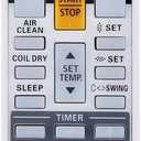 Replacement for Fujitsu Air Conditioner Remote Control Ar-Rah2u Ar-Rah1u Ar-Rae2u Ar-Rae1u Ar-Ry3 Ar-Ry4 Ar-Ry5 Ar-Ry6 Ar-Ry7 Ar-Ry10 Ar-Ry11 Ar-Ry12 Ar-Ry14 Ar-Ry15 Ar-Ry16 Ar-Ry17 Ar-Ry19 ... A