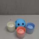 Frozen Treat Dispensing Dog Toys, Enrichment Licking & Puzzle Feeder, Sturdy Rubber Interactive Dog Toys, Dog Chew Toy for Happy, Cool Pups - Reduces Anxiety, Easy to Clean(Blue)