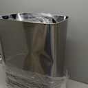 Ninestars 13 Gallon Automatic Trash Can, 50L Touchless Motion Sensor Garbage Can with Odor-Sealing Lid, Rectangular Stainless Steel, Silver Trim