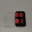 Aluminium Center Console Window Switch Button Cover Fit for 2012-2018 Jeep Wrangler JK JKU Interior Accessories(Red)
