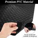 4 x 6 FT Utility Truck Bed Mat, All Weather Truck Bed Liner Mat Universal Size, Plastic Cargo Liner Protection Cargo Mat for Your Truck Van SUV Pickup Black