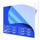 Art3d (2 Pack) 1/8" Thick Plexiglass Sheets - 48" x 24" PET Clear Acrylic Sheets for Art DesignCraft Projects, Signs, DIY in Home, Wedding, Festival,Party,Office
