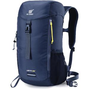 SKYSPER Hiking Backpack Small, 25L Lightweight Travel Daypack Breathable Backpacking Backpacks for Men Women (Lantc25-navyblue)
