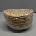 ZAVOOS 8 Pack Bamboo Bread Basket, 9.5'' x 7.3'' x 3.2'' Oval Gift Baskets for Serving, Natural Bamboo Woven Small Berry Fruit Tray Food Storage Bin for Home, Kitchen, Restaurant