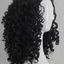 Angelaicos Unisex Wavy Halloween Costume Full Wig Long Dark Brown (Men's Wig)