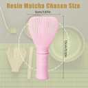 Resin Matcha Whisk Traditional Japanese Chasen Matcha Tea Whisk Gifts for Tea Lovers Reusable Plastic Matcha Whisk for Authentic Tea Preparation (Pink)