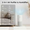 Airthereal 2-in-1 Air Purifier & Humidifier Combo for Large Room up to 1325 ft, 3-Stage Filters, Air Quality Monitor and Quiet Sleep Mode, Evaporative Humidifier with Hygrometer, iF Design Award 2026