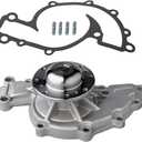 KEYOOG Water Pump Kit w/Gasket AW5075 (For V6 3.8L) Fit For 05-09 Bu-ick Allure Lacrosse 96-04 Regal [96-02 Chevy Camaro 00-05 Impala ] 96-05 Po-ntiac Bonneville 96-02 Firebird (OE# 19209288)