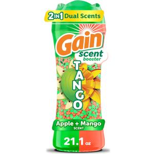 Gain Tango 2-in-1 Laundry Scent Booster Beads, Apple and Mango Scent, 21.1 OZ, Laundry Beads with Dual Scents Plus All Day Freshness