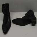 IDIFU IN2 Womens Booties Cowgirl Cowboy Rhinestone Ankle Boots for Women Low Short Block Heel Pointed Toe Slip On Fall Booties Ladies Western Sparkly Glitter Disco Wedding Fashion Dressy Boots (9)