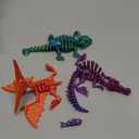 3PCS 3D Printed Dinosaur Skeletons, 3D Printed Dragon Animals Toys, Spinosaurus Pterosaur Ankylosaurus Fidget Toys Desk, Poseable with Articulated Joints, Home Decor, Stress Relief Toy (Dinosaur-B)