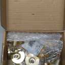 6 Pack Gold Kitchen Cabinet knobs and Pulls - Brushed Gold Zinc Cupboard Drawer Handles for Dresser Drawers
