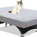 Pool Table Cover 8 Feet,Heavy Duty 600D Canvas Cloth,8 Foot Billiards Table Covers,Waterproof Tear-Resistant Scratch-Proof,Indoor Outdoor Protection Accessories, 100Lx56Wx8H Inch-Light Grey