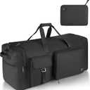 80L Large Duffle Bag for Travel, Urtala 26 Travel Duffle Bag for Men and Women, Foldable Traveling Duffel Bags with Shoes Compartment, Waterproof and Tear Resistant (Black)