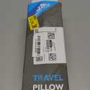 Travel Pillow Memory Foam Pillows, Camping Pillow-Compressible Medium Firm, Breathable Cover, Ideal Backpacking Hiking, Bed Pillows, Airplane and Car (Dark Grey, S) (S-15.7*9.8in)