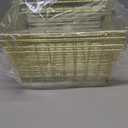 4 Pack Gold Wire Baskets for Organizing Office Wire Storage Basket Gold Metal Storage Baskets for Kitchen Cabinets, Bathroom, Countertop
