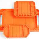 HORUSDY 3-Piece Parts Tray Set, Large Non-Slip Flexible Tool Tray | Tool Organizer Holder for Storage Organizer Screw, Bolts, Washers, Nuts and Small Tools | Tool Storage Gift for Men