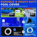 18FT Round Winter Pool Cover Heavy Duty Pool Covers for Above Ground Pools