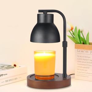 Dimmable Candle Warmer Lamp Adjustable Height Electric Wax Melt Warmer for Jar Scented Candles Suitable for Home Office Decor Birthday Gifts for Women Mom Grandmawith 2 Bulbs