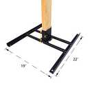 Highwild 2x4 Target Stand Base for AR500 Steel Shooting Targets - Double T-Shaped Base for Shooting Range Outdoor