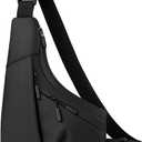 TidyCabin UrbanShield Anti-Theft Chest Sling Bag for Men  Waterproof Crossbody Travel Bag with Hidden Zippers, Secure Close-Fitting Design, Lightweight EDC Shoulder Pack  Black