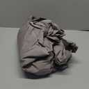 Royale Linens 100% Organic Cotton Fitted Sheet - Percale Weave - Super Soft Deep Pocket Bottom Sheets - Elastic Sheet Twin Size - Twin Fitted Sheets Only - (39"x75"+15", Silver)