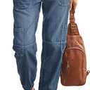 Flamingals Straight Leg Button Fly Jeans for Women Multi Pocket Mid Rise Jeans Without Belt Denim Pants (Large)
