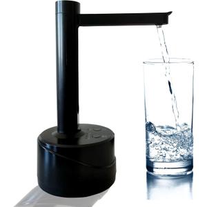 2in1 Water Dispenser Foldable Automatic Drinking Water Pump for 5 Gallon Bottle Type-C Portable Water Jug Dispenser for Home,Office,Camping (Acrylonitrile Butadiene Styrene (ABS), Black)