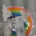 Pastel Rainbow Cake Topper, Colorful Care Bear Cake Topper, Hearts and Clouds Rainbow Cakes Decorations, for Rainbows Theme Birthday Party, Wedding Dessert Decoration