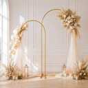 3 Pack Arch Backdrop Stand (7.2FT/6.6/6FT), Balloon Arch Stand, Metal Background Arch Stand, Backdrop Arch Frame, Wedding Arch for Backdrop