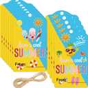 50 Pcs 2 x 3.5 Inch Have A Cool Summer Tags Summer-Themed Gift Tags | Sunshine Hanging Tags Fun Name Labels for Birthday Party,School, Teachers, Friends, Family, Party Decor