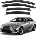 IG Window Visors Fit for 2014-2020 Lexus IS200t IS250 IS300 IS300h IS350 IS350F, Out-Channel Rain Guards Vent Wind Deflectors 4PC, Car Accessories for 14-20 Lexus is Series