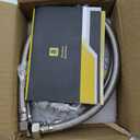 Replacement 304 Stainless Steel Sensor Valve Kit for Instant Hot Water Recirculating Pump System Includes a Bridge Valve, 220-Inch PEX Supply Lines Compatible With 500800, 500805