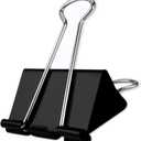 Extra Large Binder Clips 2.4 Inch(48 Pack), Upgrade Large Binding Clips Jumbo Paper Clips, Heavy Duty Big Clamps for Office and Home Supplies, Black