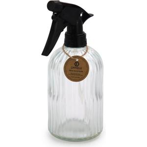 OFFIDIX Spray Bottle, Pressure Watering Can, Handheld Spray Bottles, Outdoor Indoor Plant Mister, 0.4L/13.5oz Glass Water Spray Bottle for Garden, Plants, Cleaning, Hairdressing (Clear)