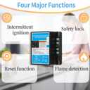 Intermittent Ignition Oil Primary Control, Oil Burner Control Module with 45s Safety Lockout, Flame Sensing Circuit & Reset Button for Forced Air Furnaces, Boilers, Water Heater
