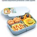 MISS BIG Bento Box,Bento Box for Kids,Lunch Box Kids,Leakproof Kid Lunch Box,Lunch Containers No BPAs and Chemical Dyes,M/W,D/W & Fridge Safe(1150ml Blue)