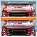 powoq Hood Protector Compatible with 2019-2026 GMC Sierra 1500 Deflector Upgraded TPE Shield Hood Deflector Replacement for 2019-2026 GMC Sierra 1500 Accessories