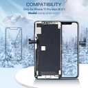 EXW for iPhone 11 PRO MAX Screen Replacement 6.5" Full HD LCD Display Digitizer, Quality Touch Screen with Repair Tools, Waterproof Seal & Protector – Compatible with A2161, A2220, A2218