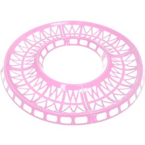 WishLotus Hamster Jogging Exercise Track - 4pcs Detachable DIY Running Track for 12cm, 14cm, 16cm, 18cm Balls (Pink)